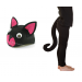 Kot strój kota czapka ogon zestaw